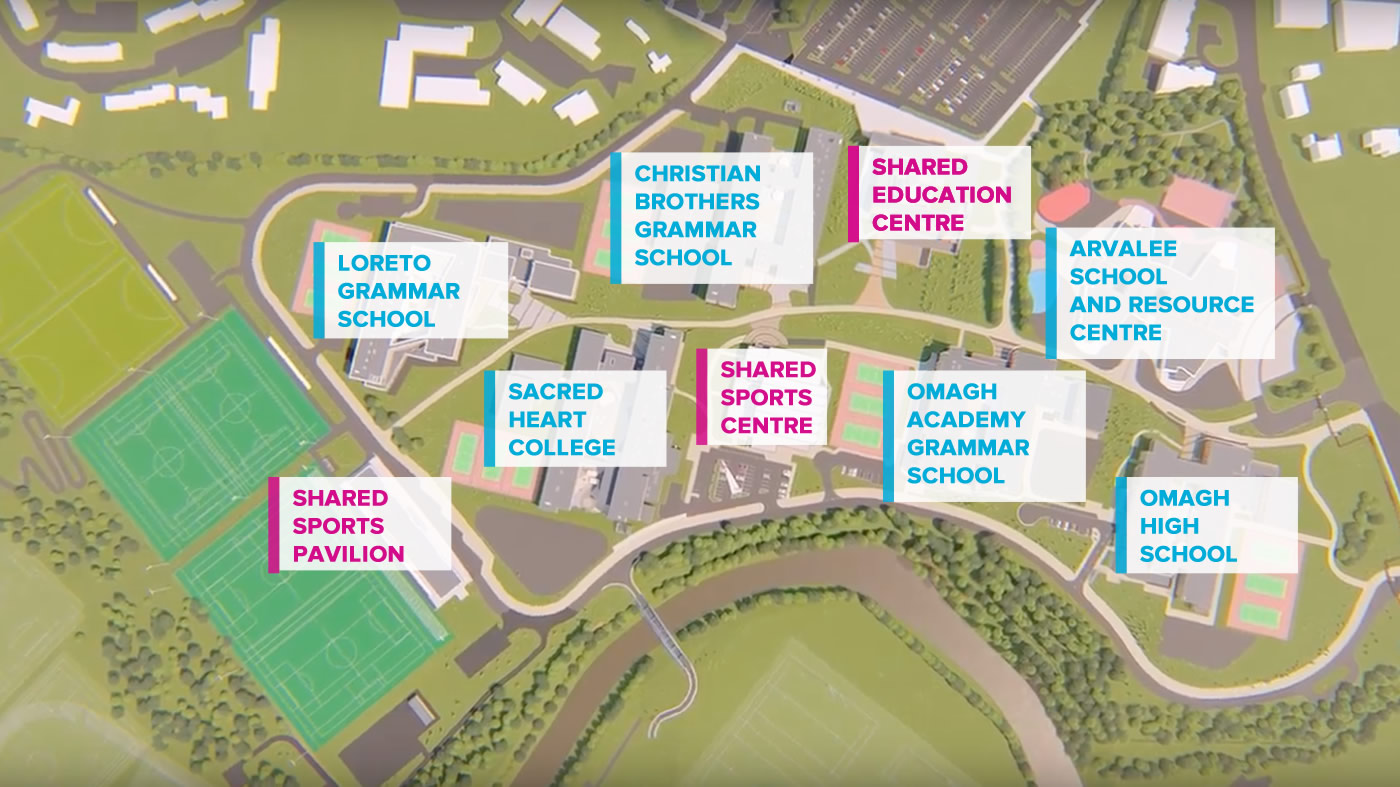 Image map of Strule Campus