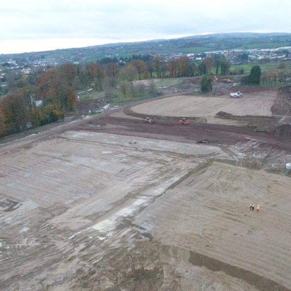 Drone Footage of Site Preparation