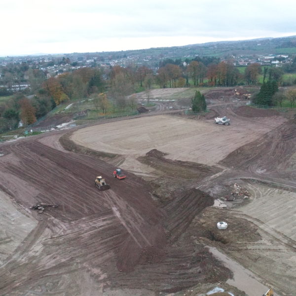 Drone Footage of Site Preparation